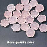 Rose quartz rose (small size)