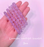 Lavender amethyst bracelet 8mm