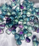 High quality fluorite hearts