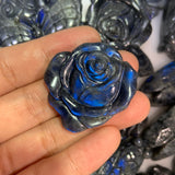 Labradorite rose and butterfly