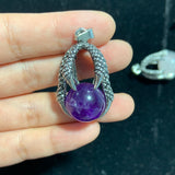 Demon claw crystal pendant