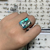 Abalone shell ring